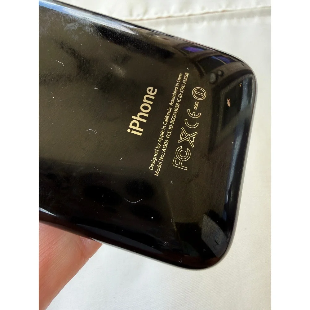 Apple iPhone 3GS Black Model A1303 Retro Vintage Smartphone 2009 UNTESTED